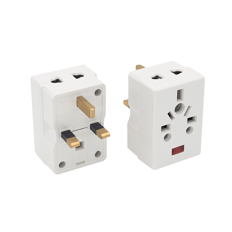 非洲亚洲中东热卖万能转换插带13A英式插头