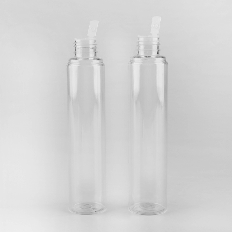 150ml transparente de doble capa botella de la tapa botella de la loción de la botella de plástico PET sub-botella cosmética