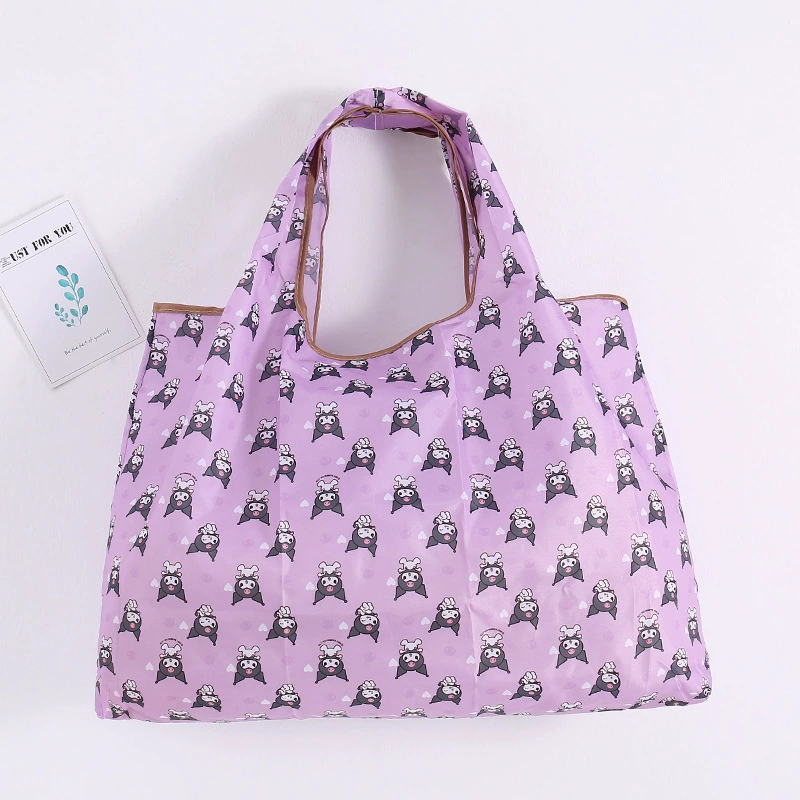 Folding cute cartoon big shopping bag