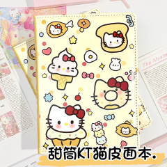 スイートコーンハローキティ a5 レザーノートブック新サンリオ漫画日記メモ帳 KT 猫カラーページブック