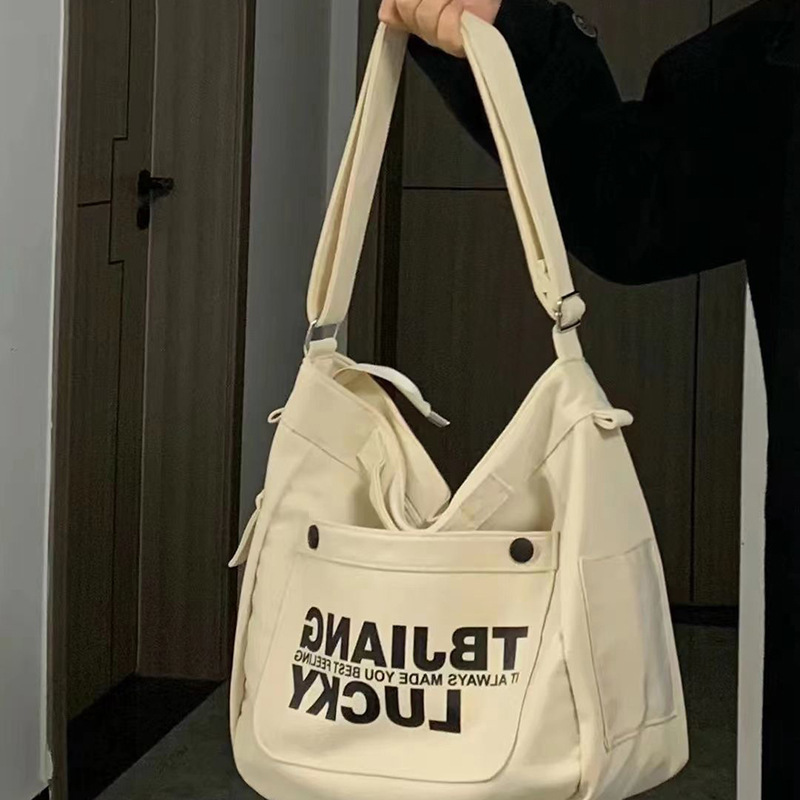 K-Style Ulzzang Student Large-Capacity Shoulder Messenger Bag Japanese Style Harajuku Ins Versatile Workwear Crossbody Bag for Women