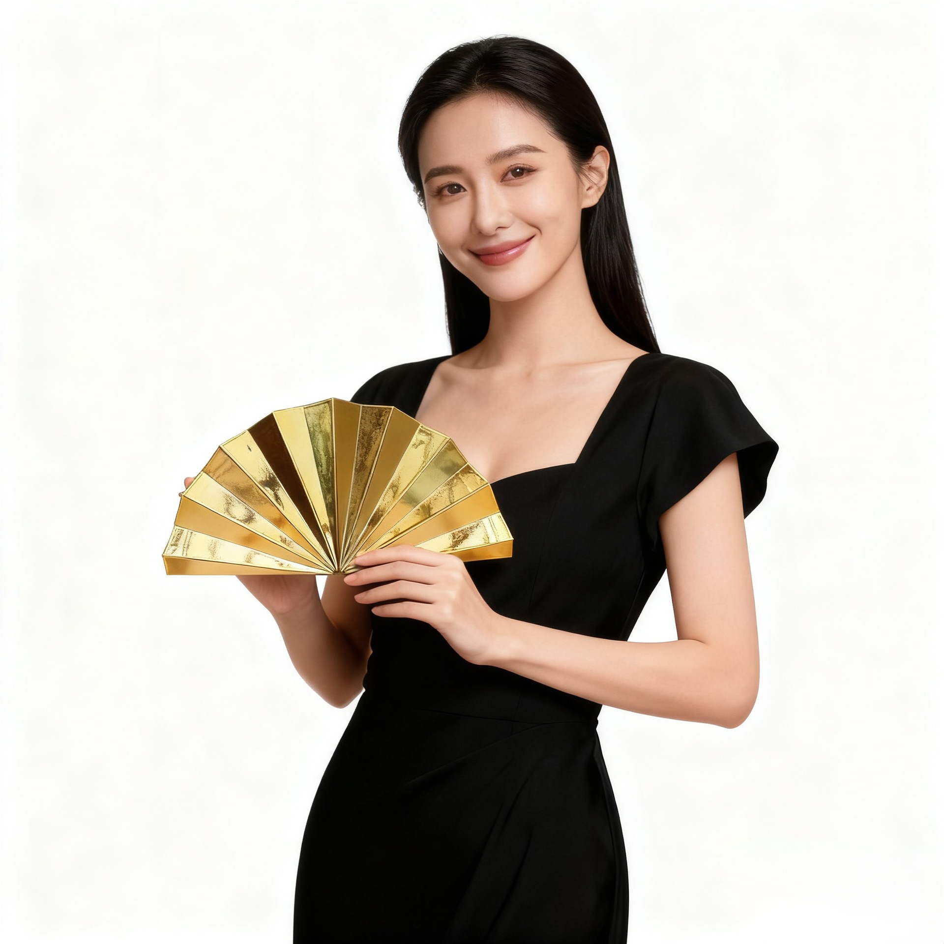 Bolsa de cena de lujo ligera de dama transfronteriza moda cadena de perlas ventilador de paleta de mano en forma de ventilador acrílico bolsa de cena