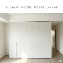 成都 现代简约一门到顶衣柜 卧室家用顶柜组合平开门全屋定制衣橱