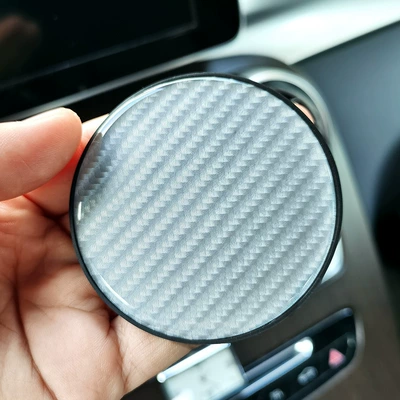 Anti-slip mat Car Anti-Slip Insulation Pad, Carbon - silver-single-pack