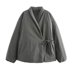 国境を越えた欧米の婦人服の速売通の爆発金の三色の双襟と服式のカジュアルな長袖のコート