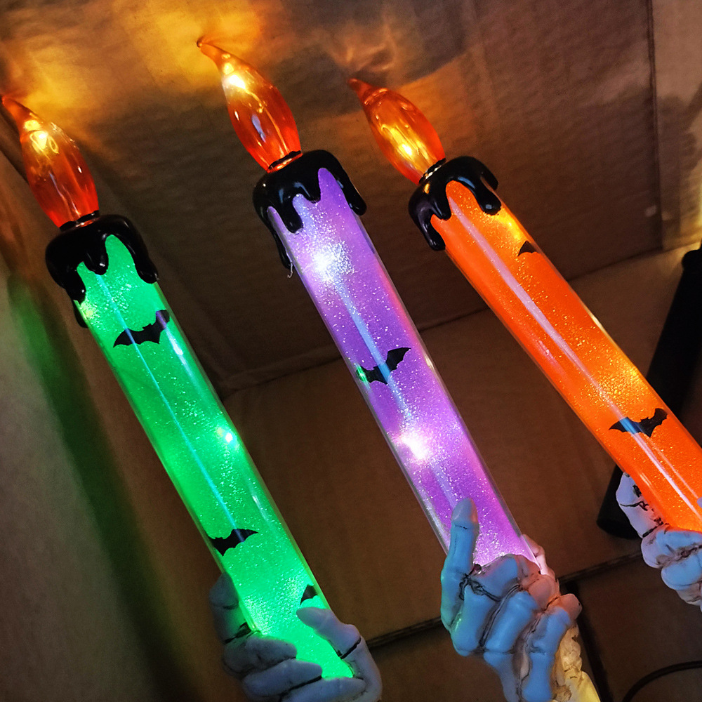 Transfronteriza nuevo Halloween solar jardín lámpara resina jardín tierra enchufe cráneo fantasma festival atmósfera decorativa lámpara de la vela