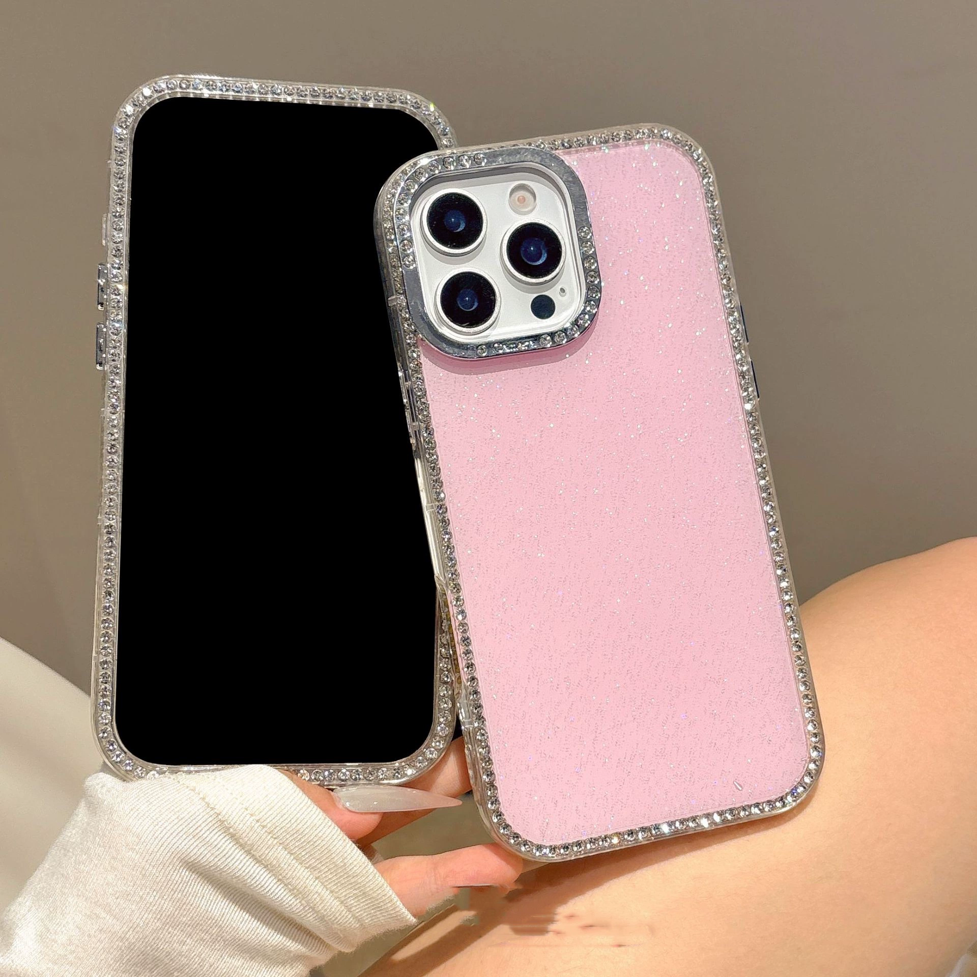 Чехол для Apple 16 Pro Max с двусторонним блеском стразами, звездное небо, девушка, защитный чехол для iPhone 15