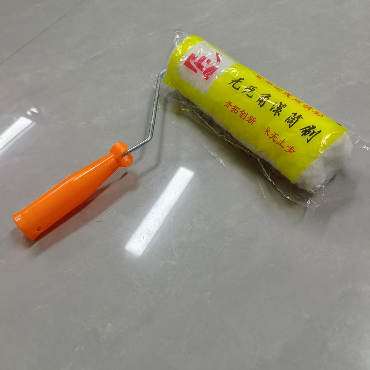 Cepillo de rodillo de pelo largo de alta calidad de 9 pulgadas de fusión en caliente fija, pintura de látex resistente a la corrosión, pintura, cepillo de rodillo de pared interior impermeable