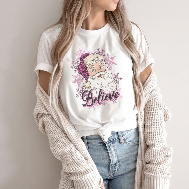 Merry Christmas fun family matching white T-shirts Christmas family holiday shirts independent station Amazon