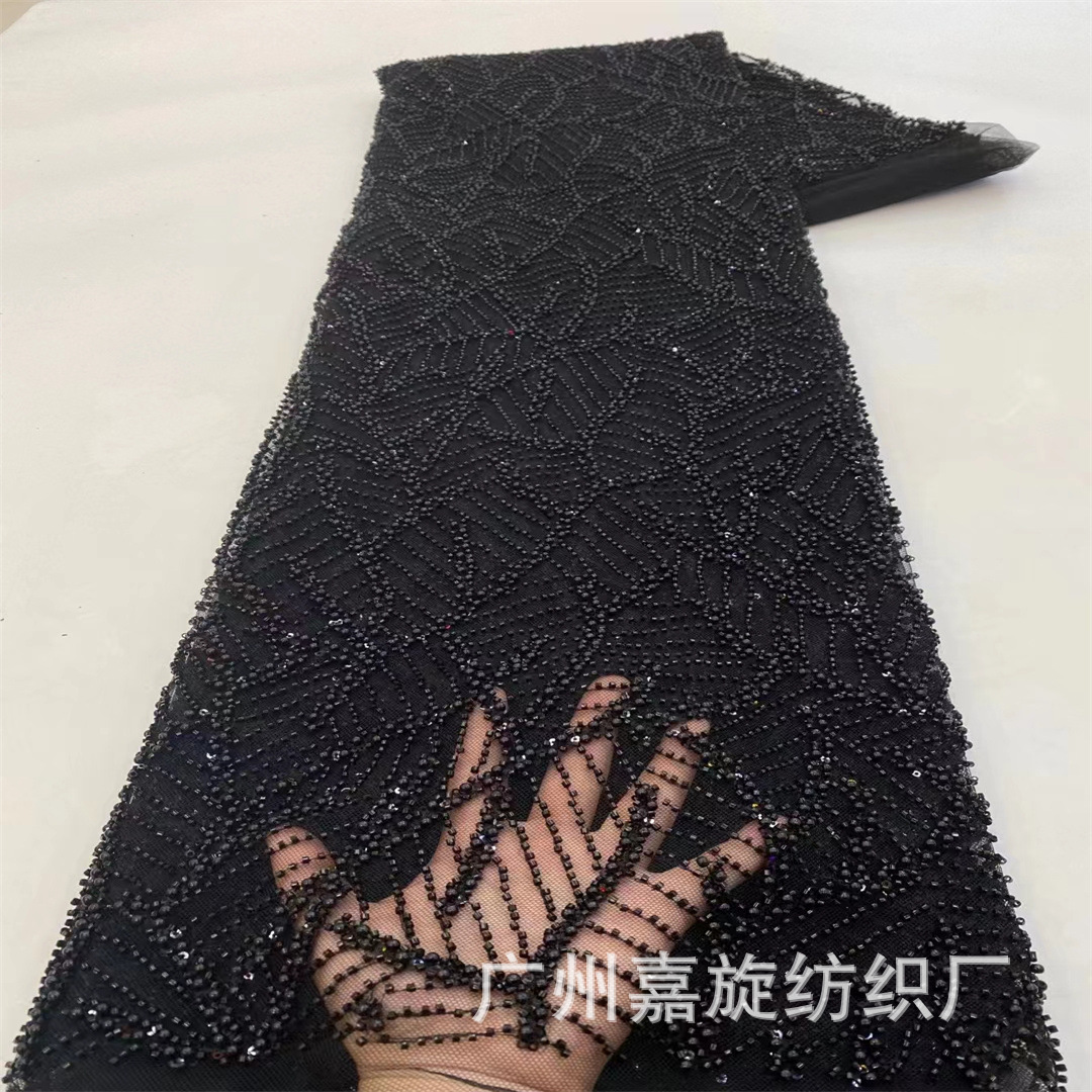 2023 nuevo patrón al azar burbuja cuentas de lentejuelas tubo bordado tela vestido boda diseñador ropa las mujeres JX3775