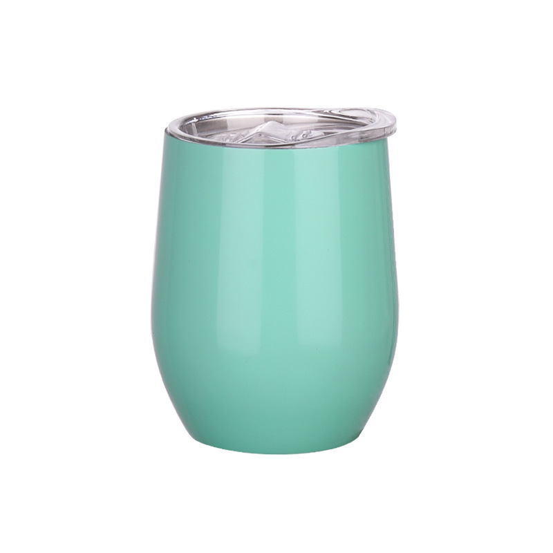 Taza de huevo de acero inoxidable 304 12oz taza de cerveza vacío taza de cáscara de huevo transfronteriza taza de agua portátil al por mayor