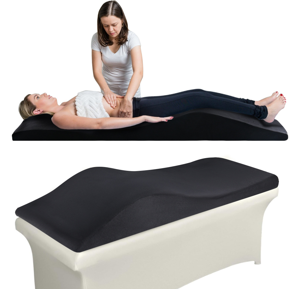 Productos de venta en caliente transfronterizos colchón de pestañas ergonómico curva salón colchón de belleza de espuma de alta calidad