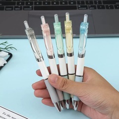 高颜值按动学生文具莫兰迪刷题中性笔ins彩色考试签字笔批发