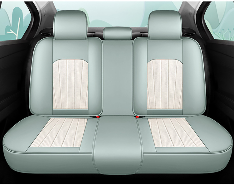 Car Seat Cushion Full Surround Leather New Model Car Seat Cover Universal for All Seasons Five-Seater Leather Special Seat Cushion Cover