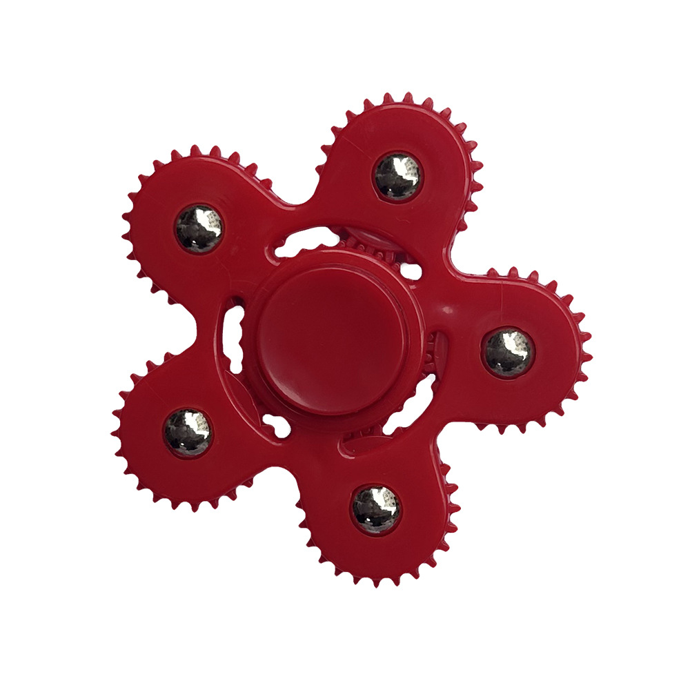 With gears, classic, red