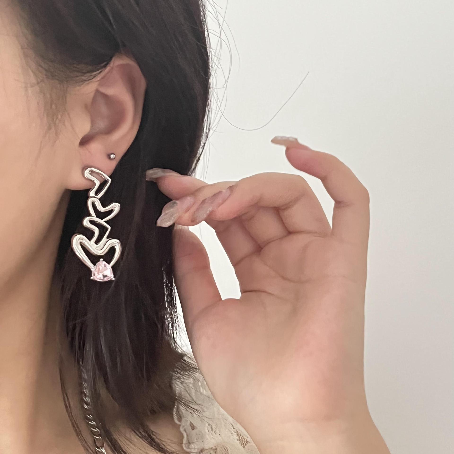 Fashion Heart Shape Alloy Inlay Rhinestones Womenu0027S Pendant Necklace