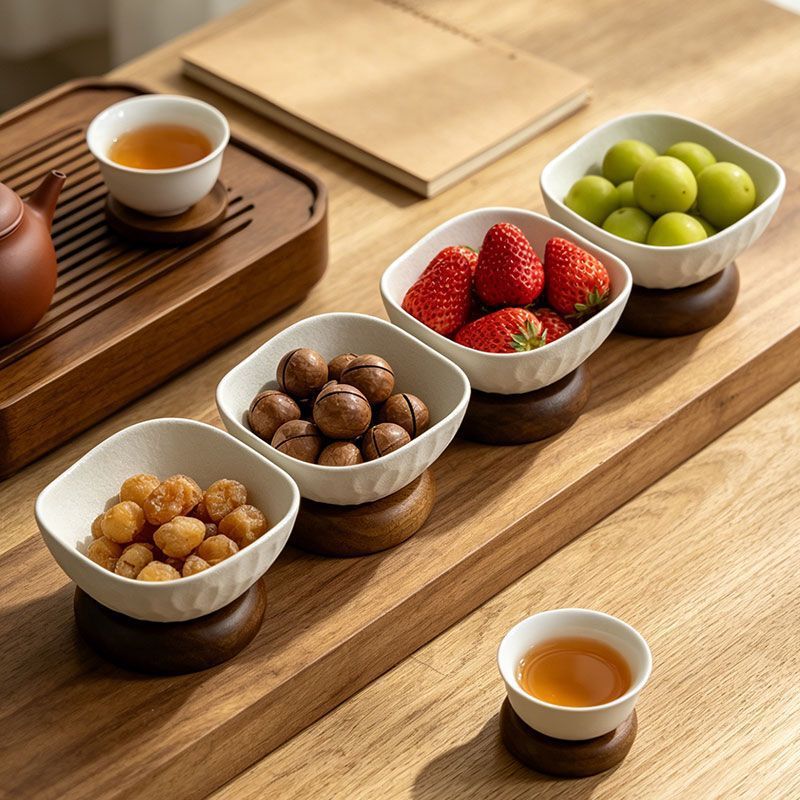 Ceramic fruit plate for tea snacks, decorative fruit bowl, exquisite table appetizer bowl, sushi shop special sashimi bowl, rice bowl Ceramic fruit plate for tea snacks, decorative fruit bowl, exquisite table appetizer bowl, sushi shop special sashimi bowl, rice bowl