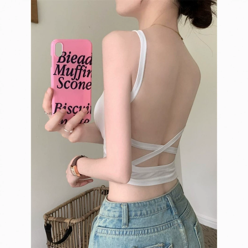 Красивый бюстгальтер с чашечками и вкладышами для груди, женский топ-камзол, подходит для летнего сезона, с уникальным дизайном, облегающий короткий топ.