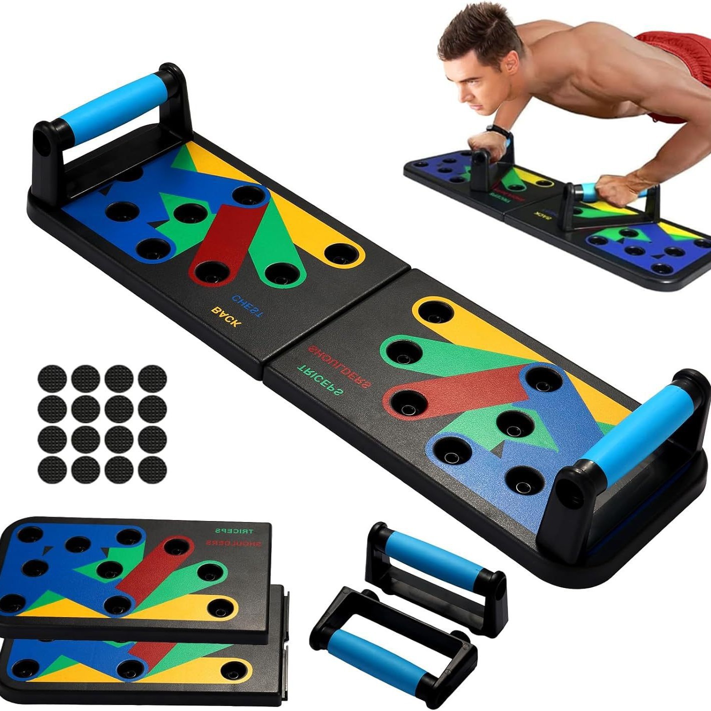 Multifunctional Push-Up Board Bracket Abdominal Board Equipment Home Chest Muscle Abdominal Muscle Exercise Training Board Abdominal Board Fitness