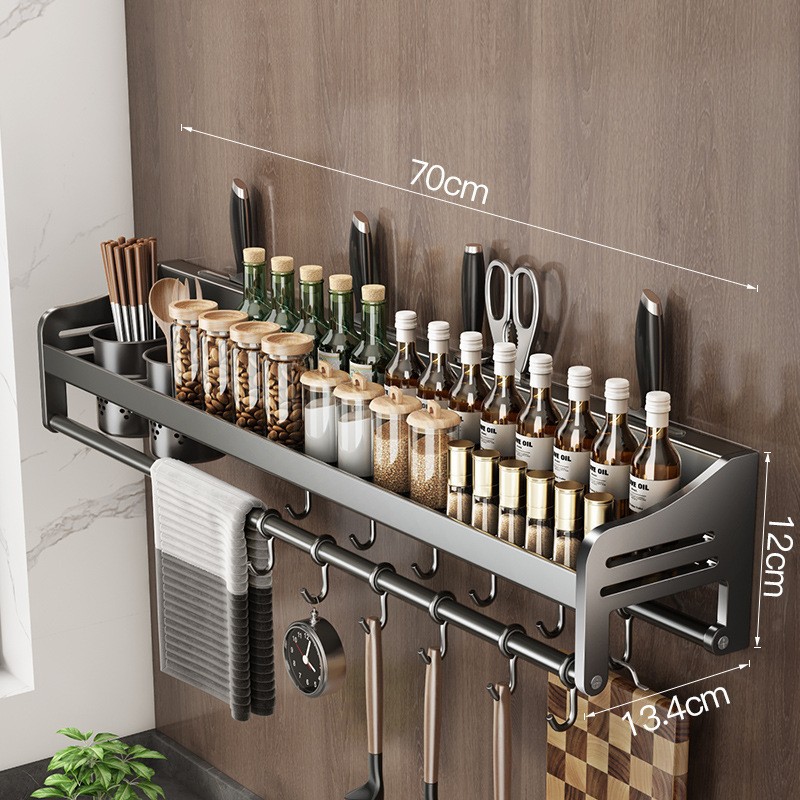 70cm 더블 컵 4 칼 슬롯 12 후크 건 그레이