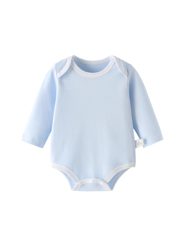 ベビーローブ春と秋の三角長袖ベビーコットン0-1歳の女の子用ジャンプスーツ2025|undefined