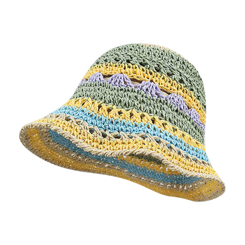 112g Weight Straw Hat Hats Type Casual, Outdoor Occasion Papyrus Material Bow Knot Pattern Spring&Summer Season Women's Gender Hawaiian, Tropical, Sweet Style Curved Eaves, Ruffles Rim Women's Hawaiian Tropical Sweet Bow Knot Curved Eaves Ruffles Straw Hat 28
