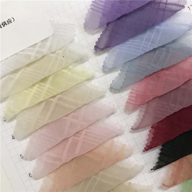 春风仙女格梭织面料40个颜色现货供应厂家直销衬衣裙子布料342092