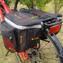 Wanna 自転車パニアバッグ、サイクリングマウンテンバイクリアラックパニアバッグ、自転車テールバッグ、リアカーゴバッグ、ダブルバッグ、サイクリング