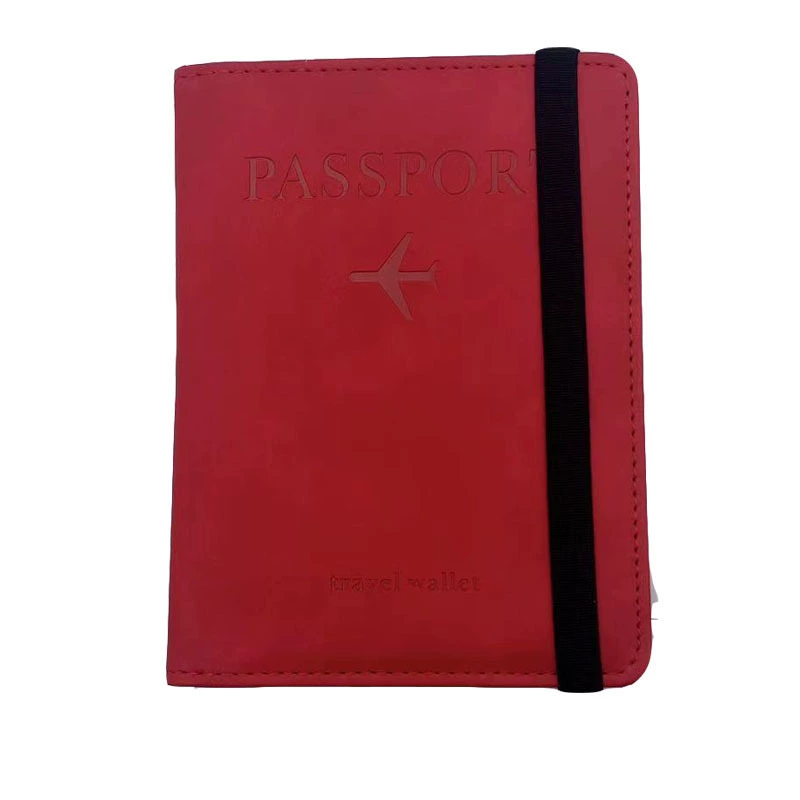Passport Cover PU Travel Wallet, Universal Handheld Protective Case, 15 × 11 cm, Multi-Color