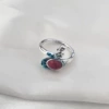 Colorful agate gem peacock No. 4