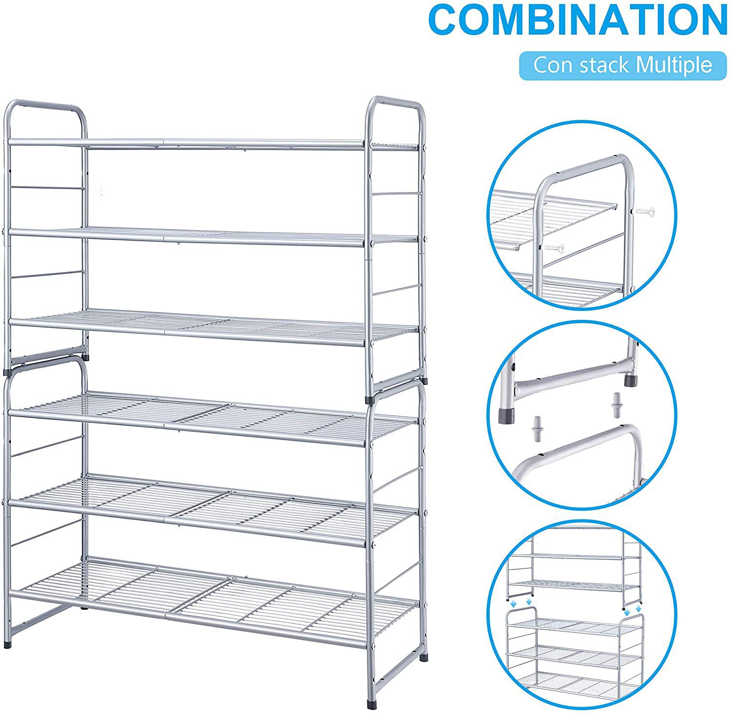 简易三层组装鞋架家用门口防尘鞋柜宿舍收纳鞋架多层堆叠厂家直销