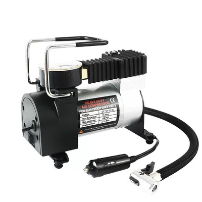 Car Air Pump Small Portable Tire Inflator 12V Car Air Pump Electric Air Pump (Hava nasosu) - metal-single-cylinder-rotor-full-copper-wire
