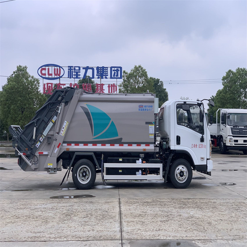 New Energy Garbage Collection and Transport Vehicle, Jiefang 12-Cubic-Meter Pure Electric Compression Garbage Truck, 18-Ton Garbage Removal Vehicle