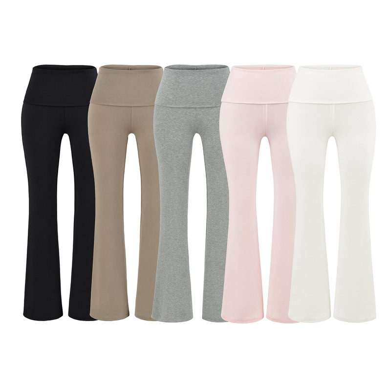 American-Style High-Waisted Slim-Fit Flared Pants for Women, New Spring Model, High Elasticity, Pressure-Free, Naked-Feel, Butt-Lifting, Sports Yoga Wide-Leg Pants American-Style High-Waisted Slim-Fit Flared Pants for Women, New Spring Model, High Elasticity, Pressure-Free, Naked-Feel, Butt-Lifting, Sports Yoga Wide-Leg Pants