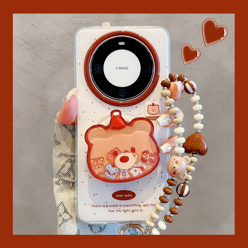 Suitable for Huawei Mate60Pro+ New Mobile Phone Case Cute Splash Ink Christmas Hat Bear Mate70Pro Shaker Magnetic Stand Pura70Pro Anti-Fall Pura80Pro Bracelet Suitable for Huawei Mate60Pro+ New Mobile Phone Case Cute Splash Ink Christmas Hat Bear Mate70Pro Shaker Magnetic Stand Pura70Pro Anti-Fall Pura80Pro Bracelet