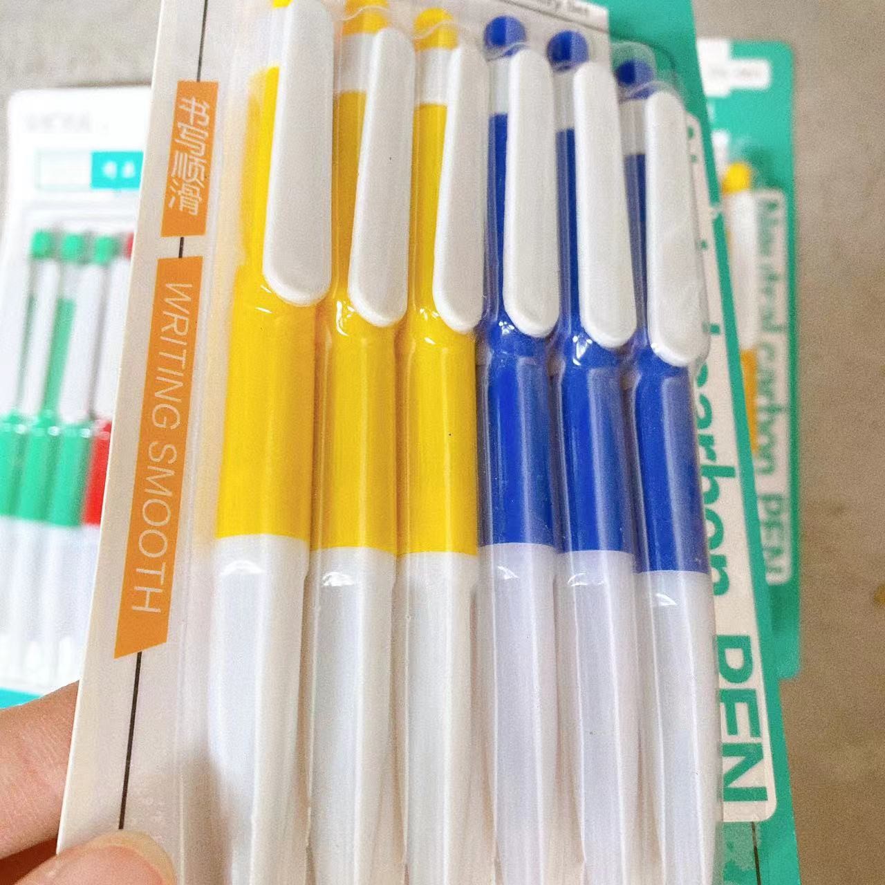 2 tiendas de 6 bolígrafos de escritura de oficina herramientas de escritura tarjetas de plástico de absorción de oficina de estudiantes lotes comerciales