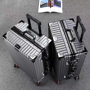 Factory 28 inch universal wheel trolley case unisex suitcase aluminum frame men and women students durable luggage wholesale