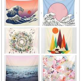 2021欧式古典挂画 现代 简约 客厅风景画印花挂毯壁画装饰画 壁毯