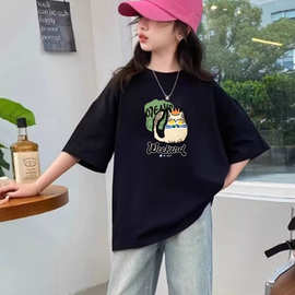 中大儿童棉t恤爆款童装夏季女童2026短袖儿童女孩上衣宝宝衣服T恤