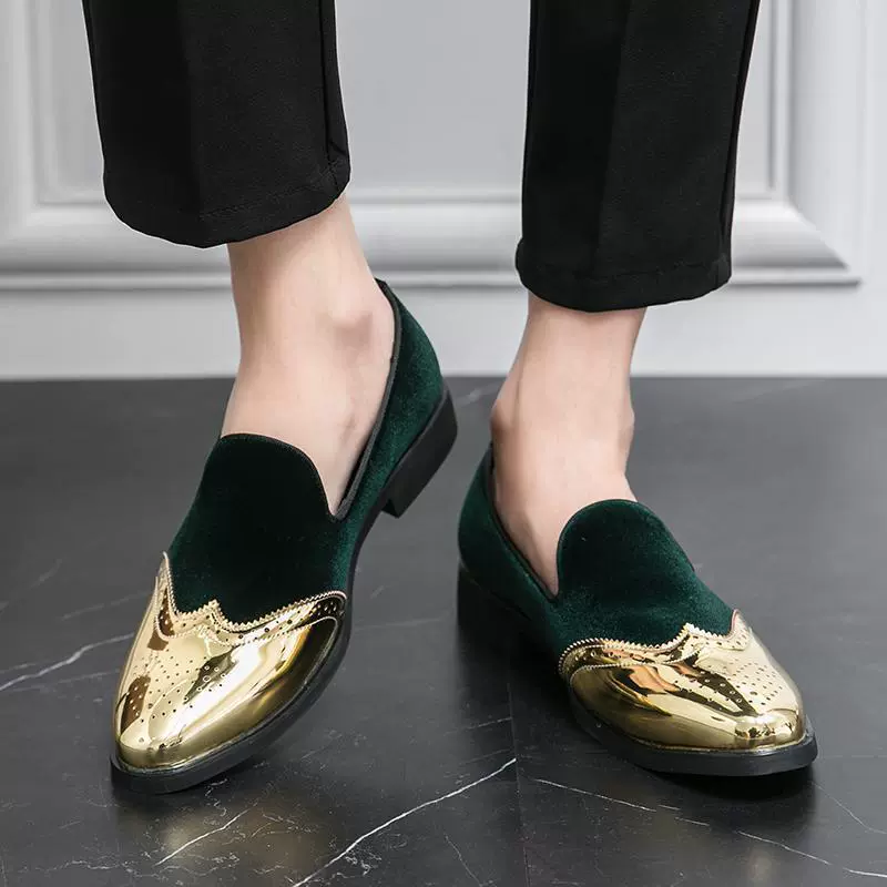 (Cross-border trading), suede retro universal loafers, breathable wedding shoes, soft sole