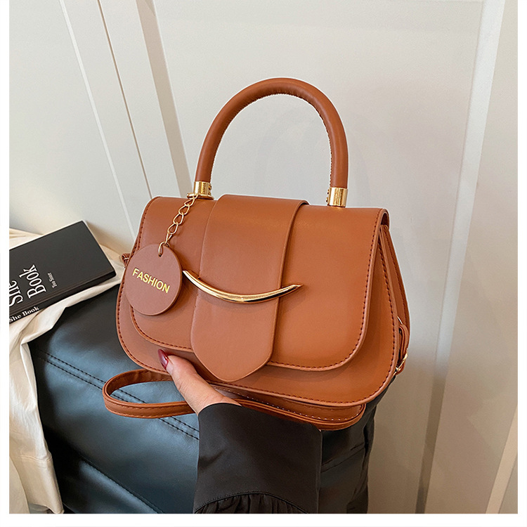 Damenhandtasche Sommer 2025, neues Modell, einfarbig, trendige Tasche mit Smiley-Gesicht, vielseitig, schlicht und elegant, einzeln erhältlich_voghion.com