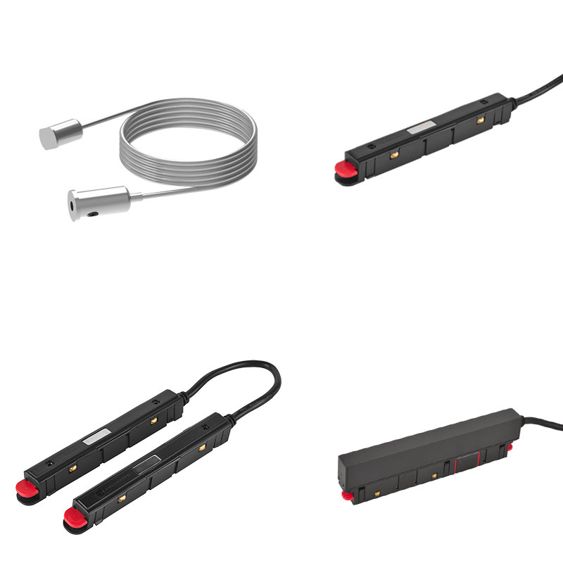 코너 모듈 교수형 와이어 공장 콘센트를 통한 자기 매력 트랙 램프 액세서리 전원 공급 장치
