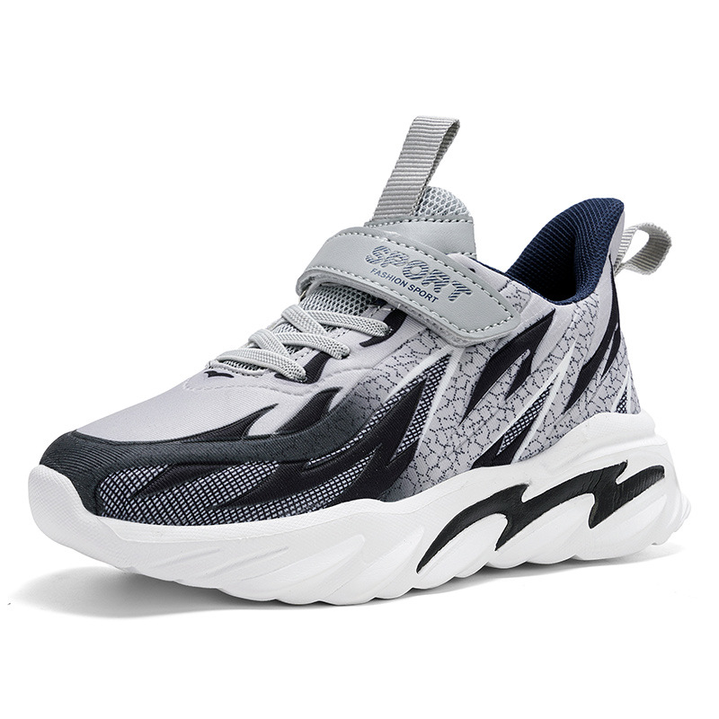 Zapatos deportivos infantiles ligeros zapatos casuales de moda para estudiantes primarios zapatos de moda para niños de 7 - 12 años primavera y otoño transpirables