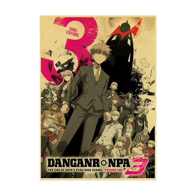 [亚马逊速卖通日本动漫Danganronpa 装饰画帆布画芯海报]