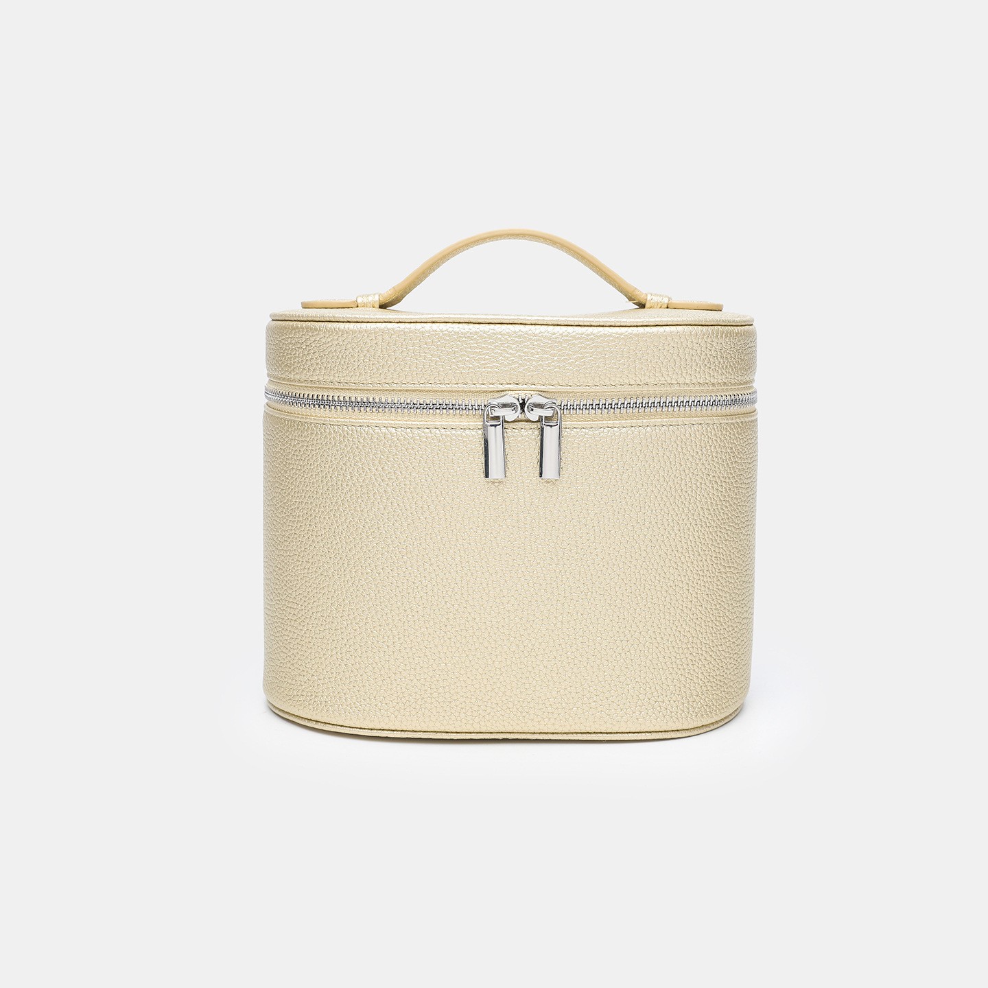 Bolsa de maquillaje portátil de viaje portátil de alto valor de visualización simple de color sólido de dopamina