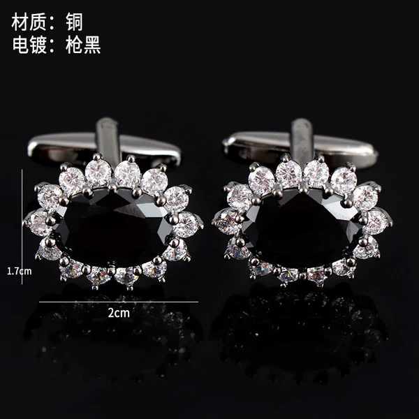 Silver black crystal