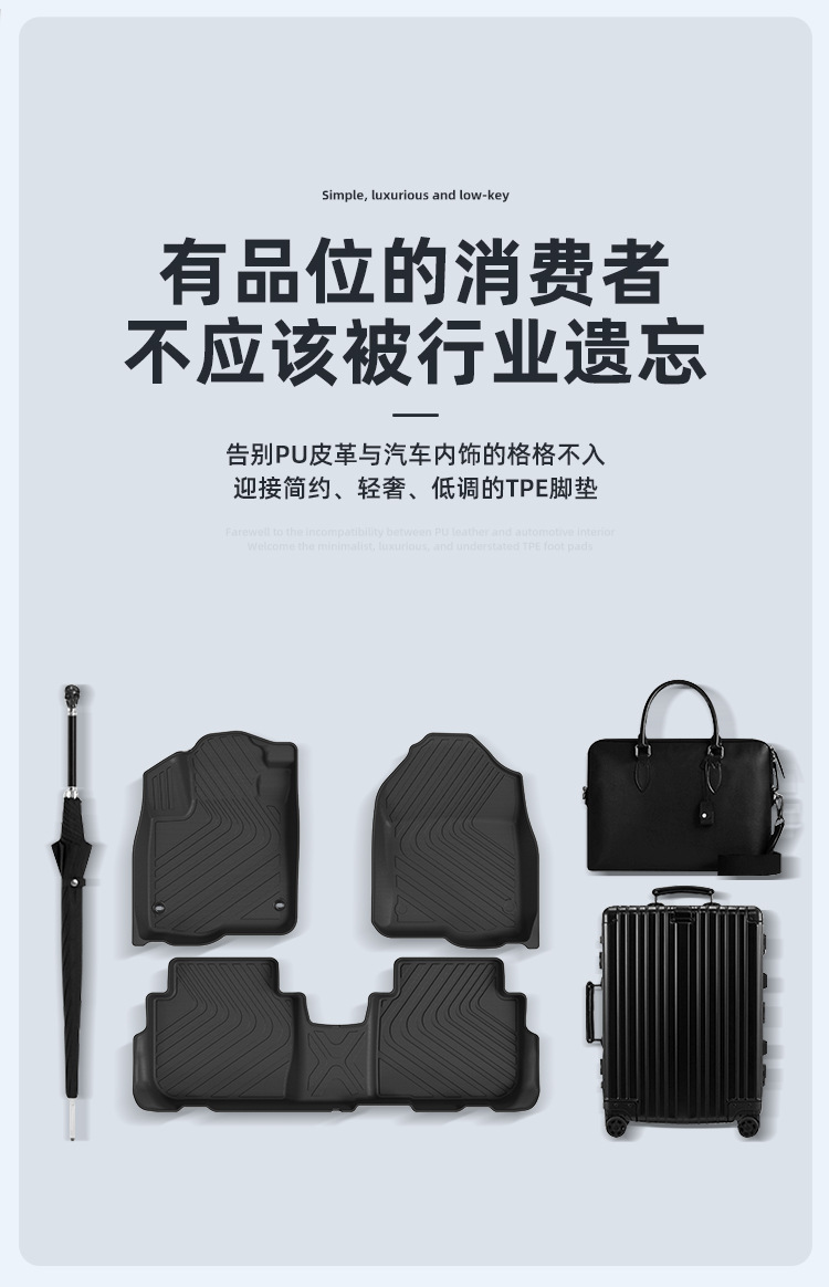 Suitable for 18-25 Honda Cr-V Car Floor Mats, Seat Back Mats, All-Weather Tpe Floor Mats, Trunk Mats