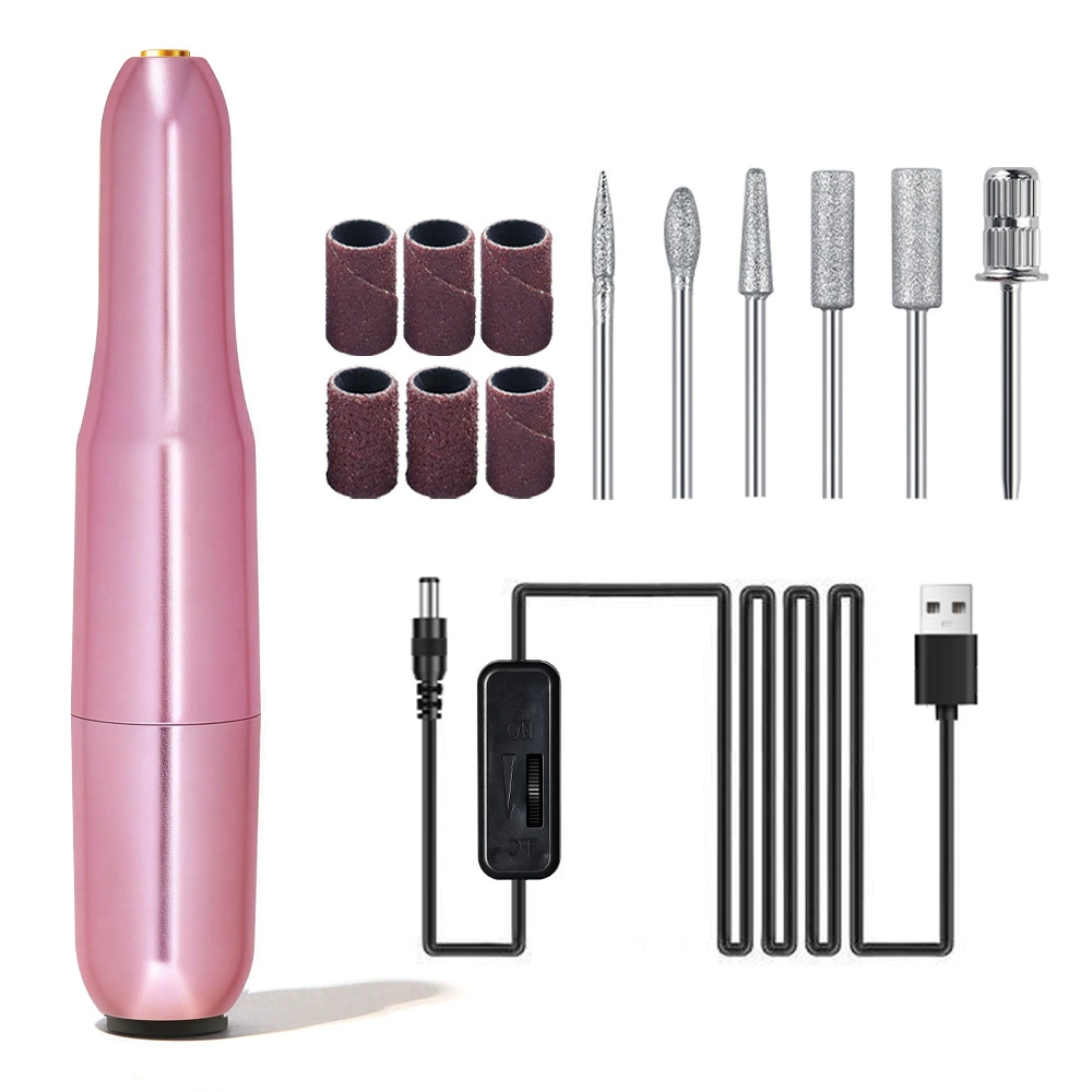 Electric Nail Drill Machine, multi-model sanding/milling kit, USB portable, 0.6 kg