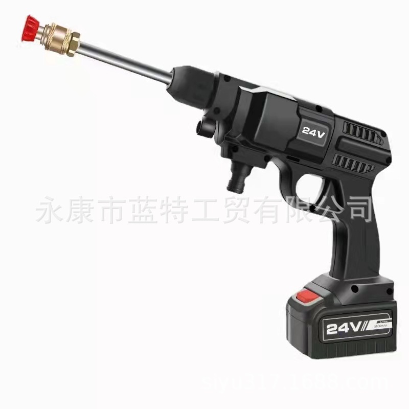 锂电池高压水枪便携自吸可乐瓶水也能洗车水压大