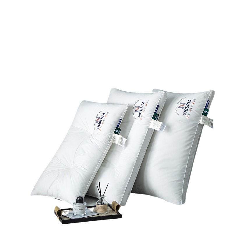 純綿枕芯、純白、1組、ネックサポート、高枕、崩れにくい、家庭用枕芯、卸売、ホテル、民宿、純綿枕